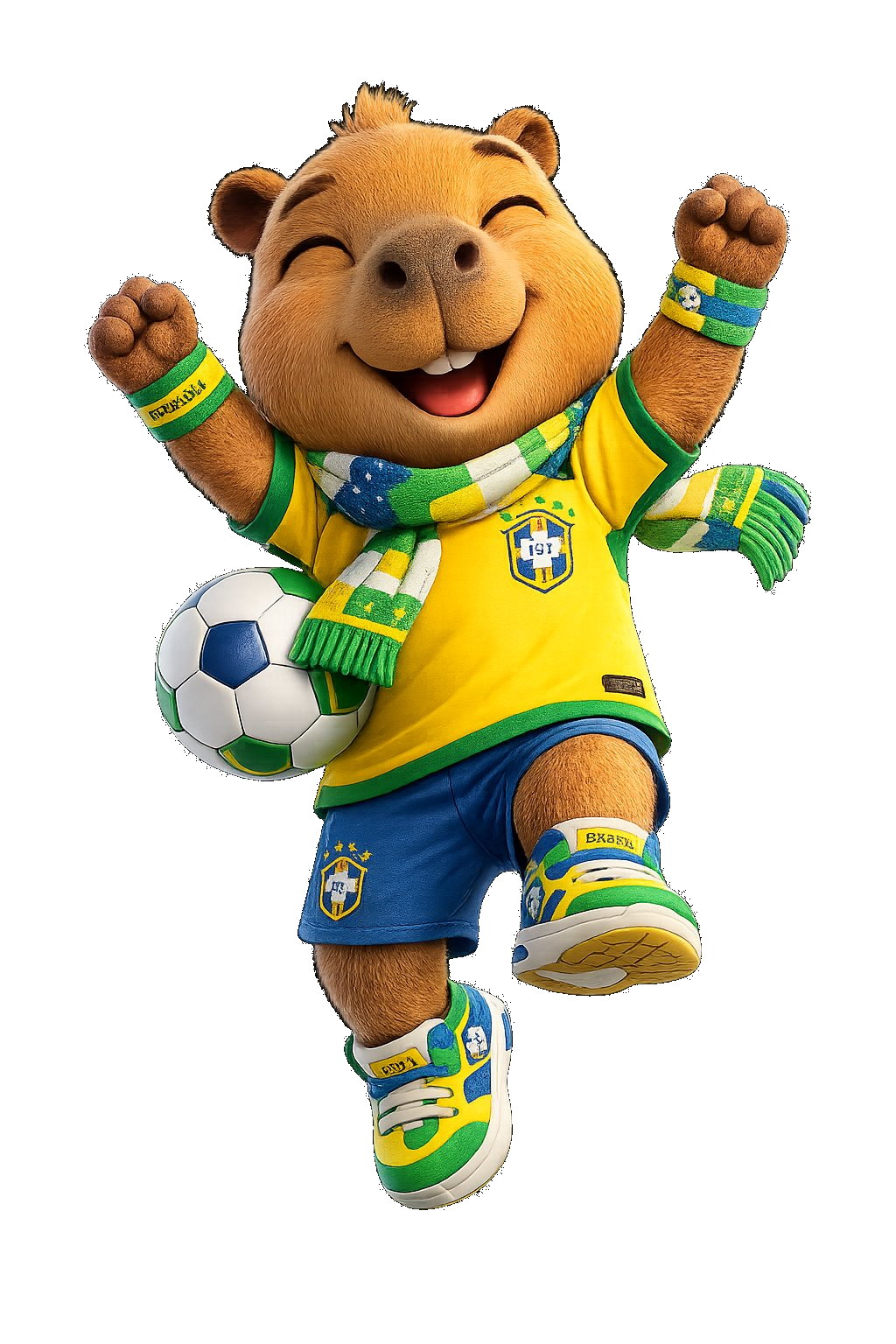 Capibrasa comemorando